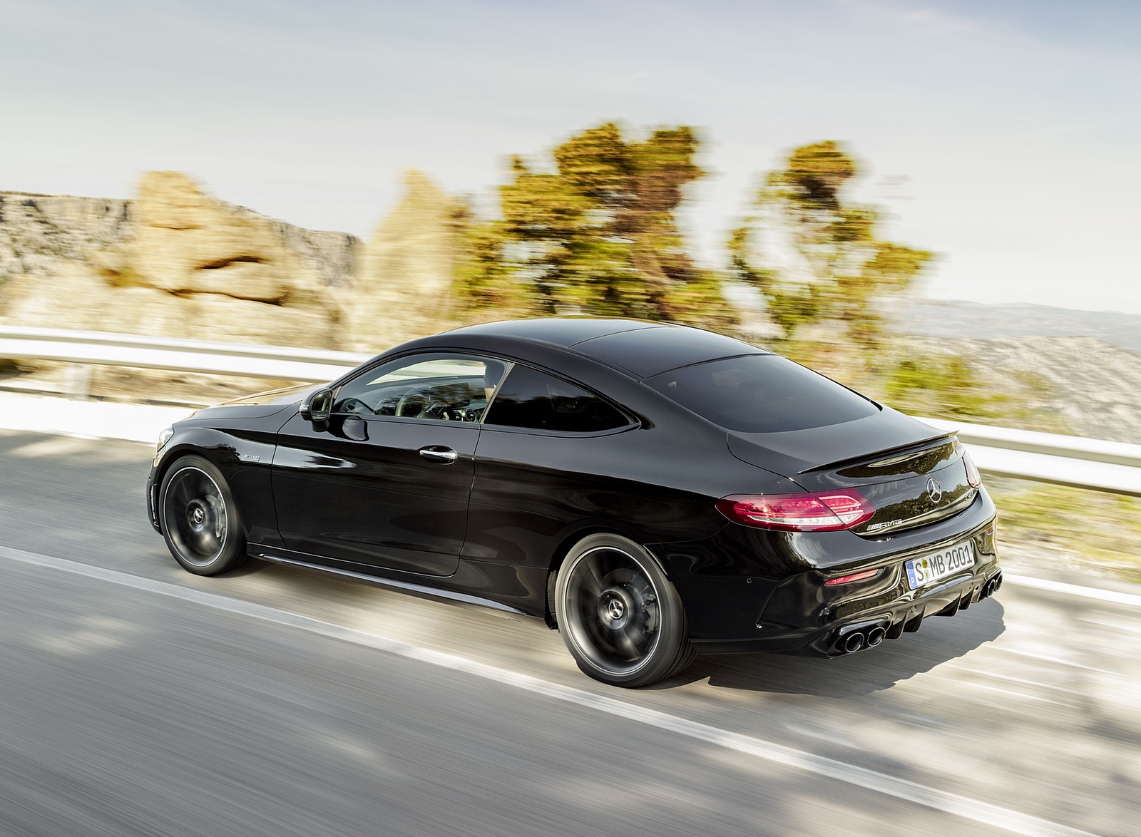 2019 Mercedes-AMG C43 Coupe 4MATIC Night Package Rear Three-Quarter Wallpapers (10)