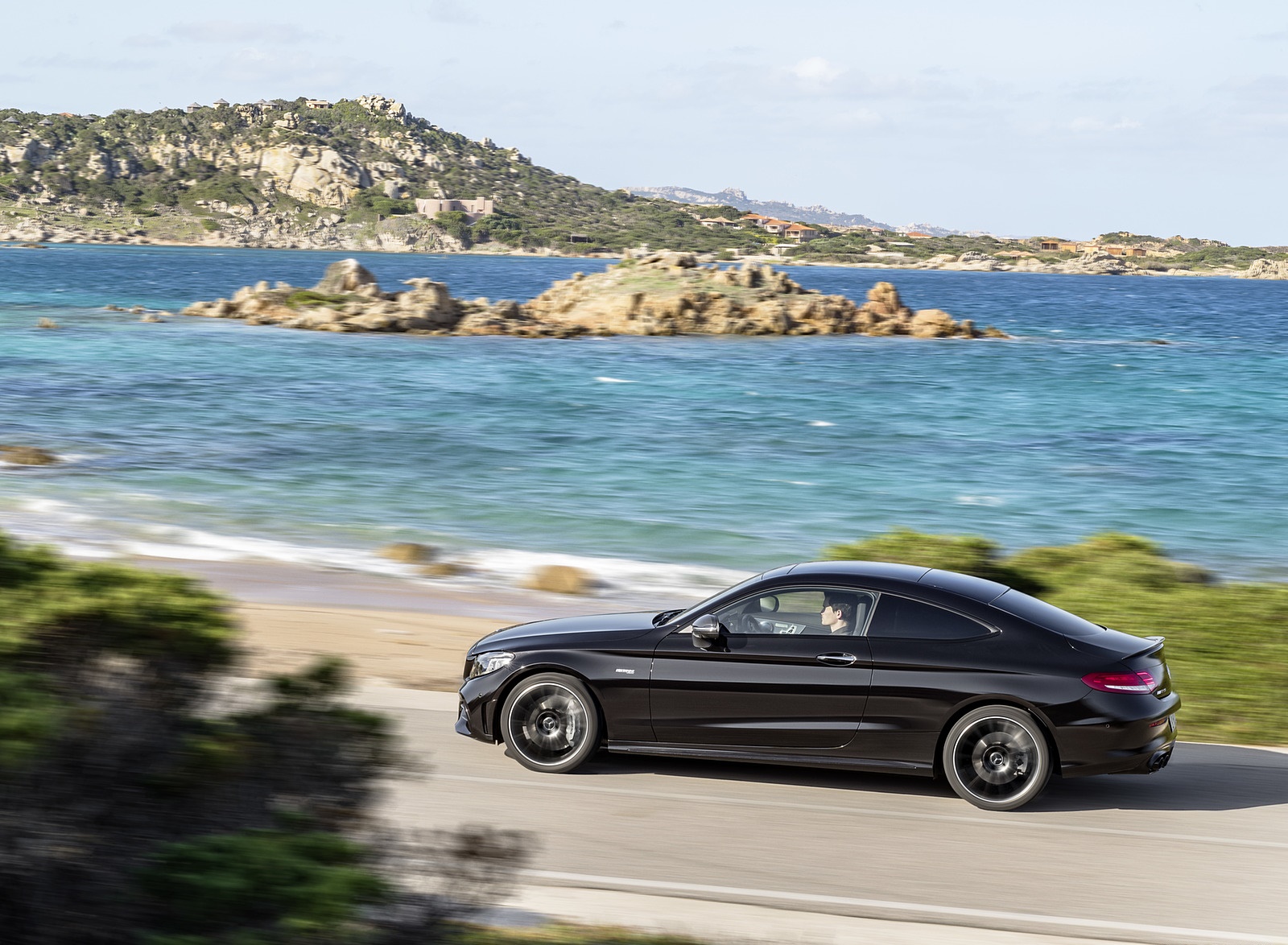 2019 Mercedes-AMG C43 Coupe 4MATIC Night Package Side Wallpapers (5)