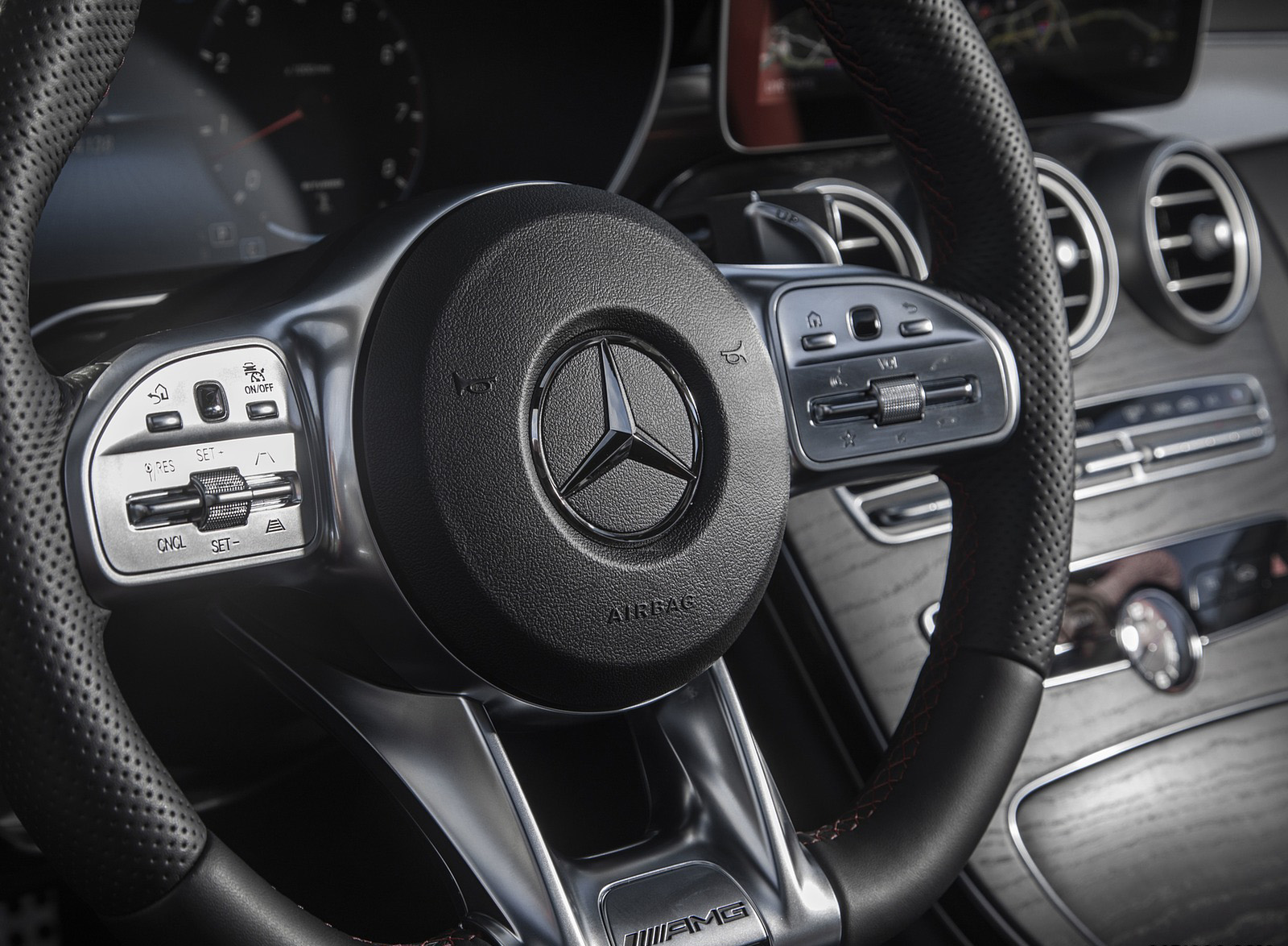 2019 Mercedes-AMG C43 Sedan (US-Spec) Interior Steering Wheel Wallpapers #152 of 191