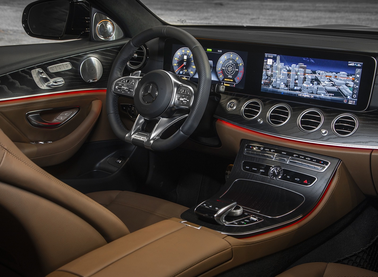 2019 Mercedes-AMG E53 Sedan Interior Steering Wheel Wallpapers #35 of 48