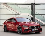 2019 Mercedes-AMG GT 43 4MATIC+ 4-Door Coupé (Color: Jupiter Red) Front Three-Quarter Wallpapers 150x120