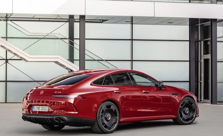 2019 Mercedes-AMG GT 43 4MATIC+ 4-Door Coupé (Color: Jupiter Red) Rear Three-Quarter Wallpapers 450x275 (9)