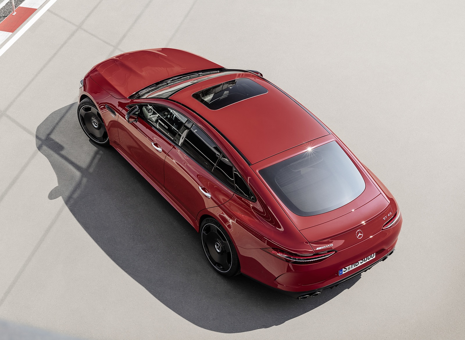 2019 Mercedes-AMG GT 43 4MATIC+ 4-Door Coupé (Color: Jupiter Red) Top Wallpapers (7)