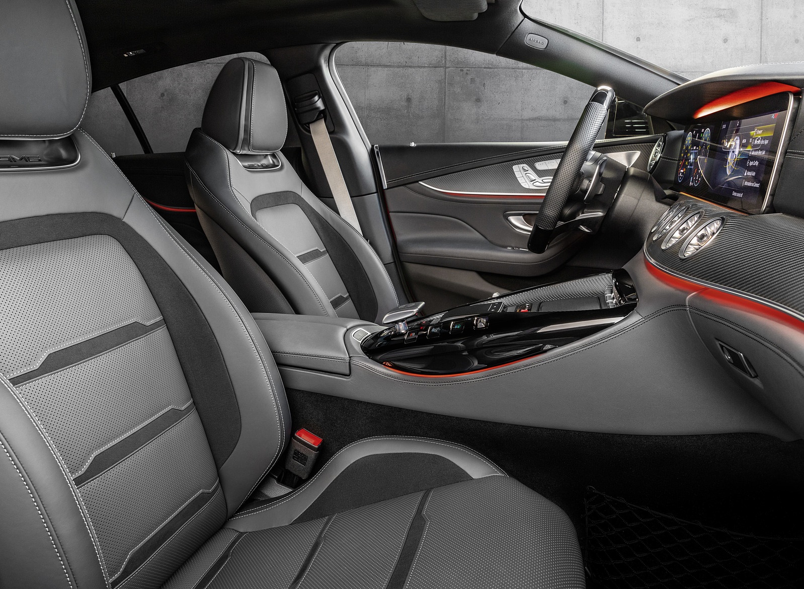 2019 Mercedes-AMG GT 43 4MATIC+ 4-Door Coupé Interior Front Seats Wallpapers #13 of 16