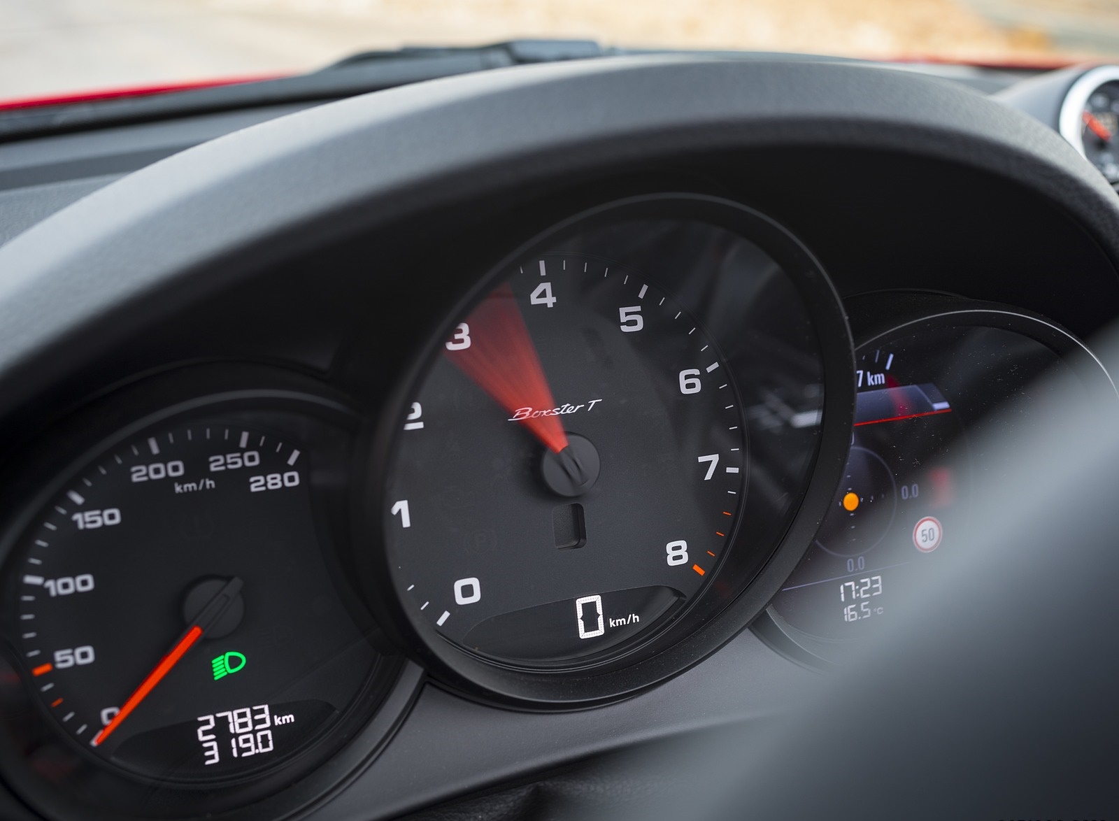 2019 Porsche 718 Boxster T (Color: Guards Red) Instrument Cluster Wallpapers #20 of 133