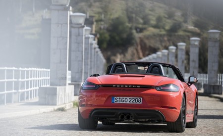 2019 Porsche 718 Boxster T (Color: Lava Orange) Rear Wallpapers 450x275 (67)