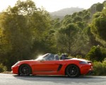 2019 Porsche 718 Boxster T (Color: Lava Orange) Side Wallpapers 150x120