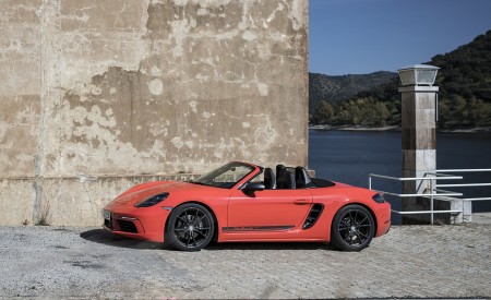 2019 Porsche 718 Boxster T (Color: Lava Orange) Side Wallpapers 450x275 (69)