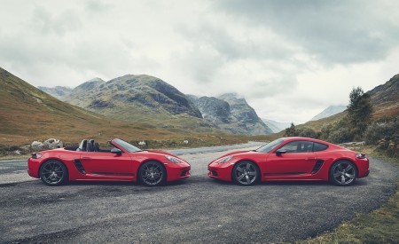 2019 Porsche 718 Boxster and Cayman T Side Wallpapers 450x275 (103)