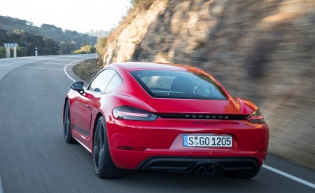 2019 Porsche 718 Cayman T (Color: Guards Red) Rear Wallpapers 450x275 (37)