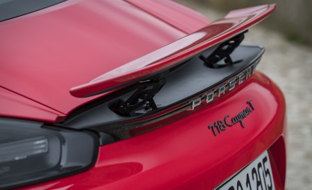 2019 Porsche 718 Cayman T (Color: Guards Red) Spoiler Wallpapers 450x275 (49)