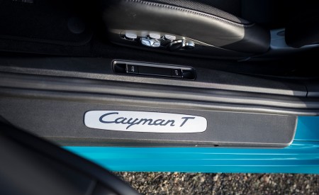 2019 Porsche 718 Cayman T (Color: Miami Blue) Door Sill Wallpapers 450x275 (92)