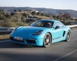 2019 Porsche 718 Cayman T (Color: Miami Blue) Front Three-Quarter Wallpapers 150x120