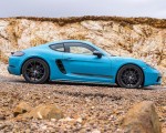 2019 Porsche 718 Cayman T (Color: Miami Blue) Side Wallpapers 150x120