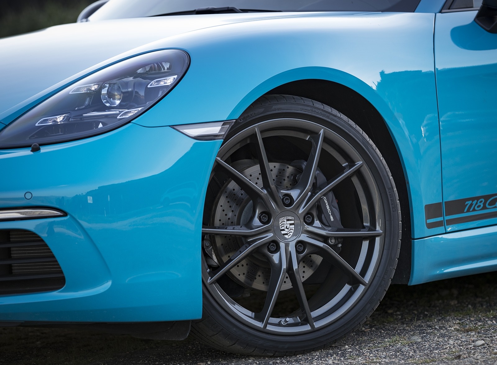 2019 Porsche 718 Cayman T (Color: Miami Blue) Wheel Wallpapers #90 of 133