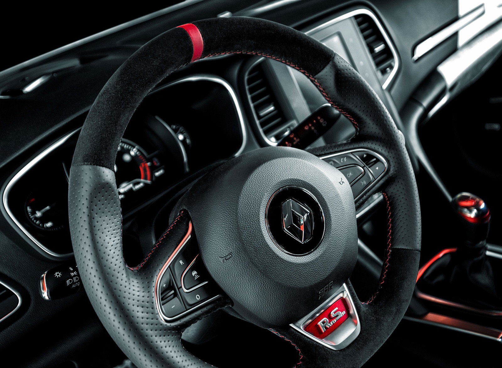 2019 Renault Megane R.S. Trophy Interior Steering Wheel Wallpapers #19 of 49