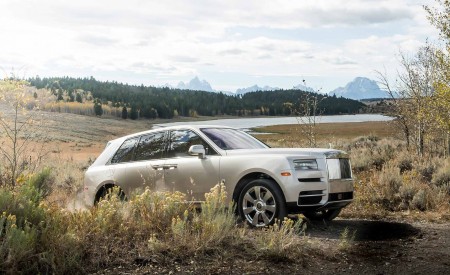 2019 Rolls-Royce Cullinan (Color: White Sands) Front Three-Quarter Wallpapers 450x275 (68)