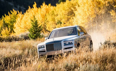 2019 Rolls-Royce Cullinan (Color: White Sands) Front Three-Quarter Wallpapers 450x275 (58)