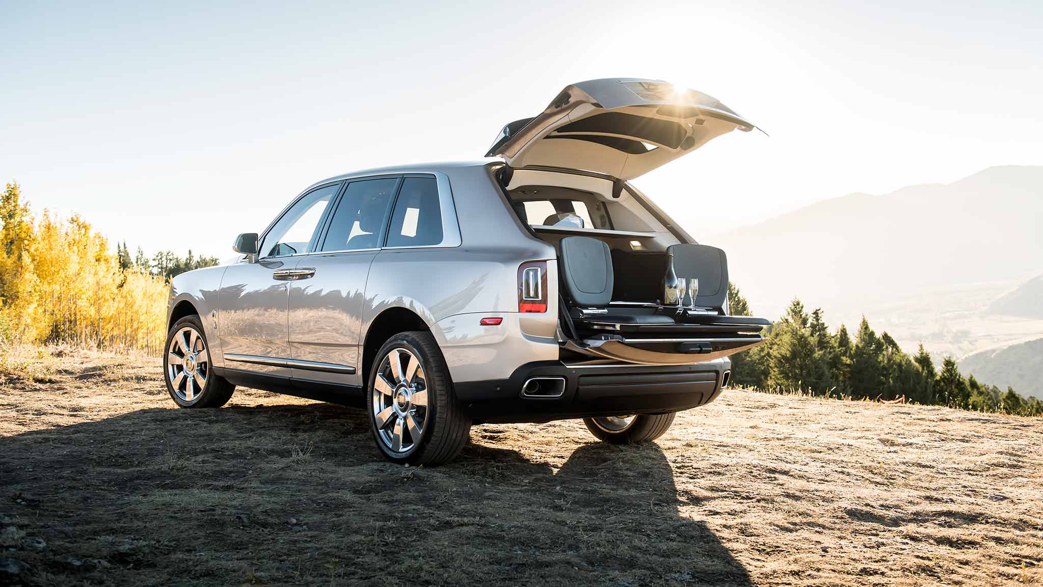 2019 Rolls-Royce Cullinan (Color: White Sands) Rear Wallpapers #64 of 122