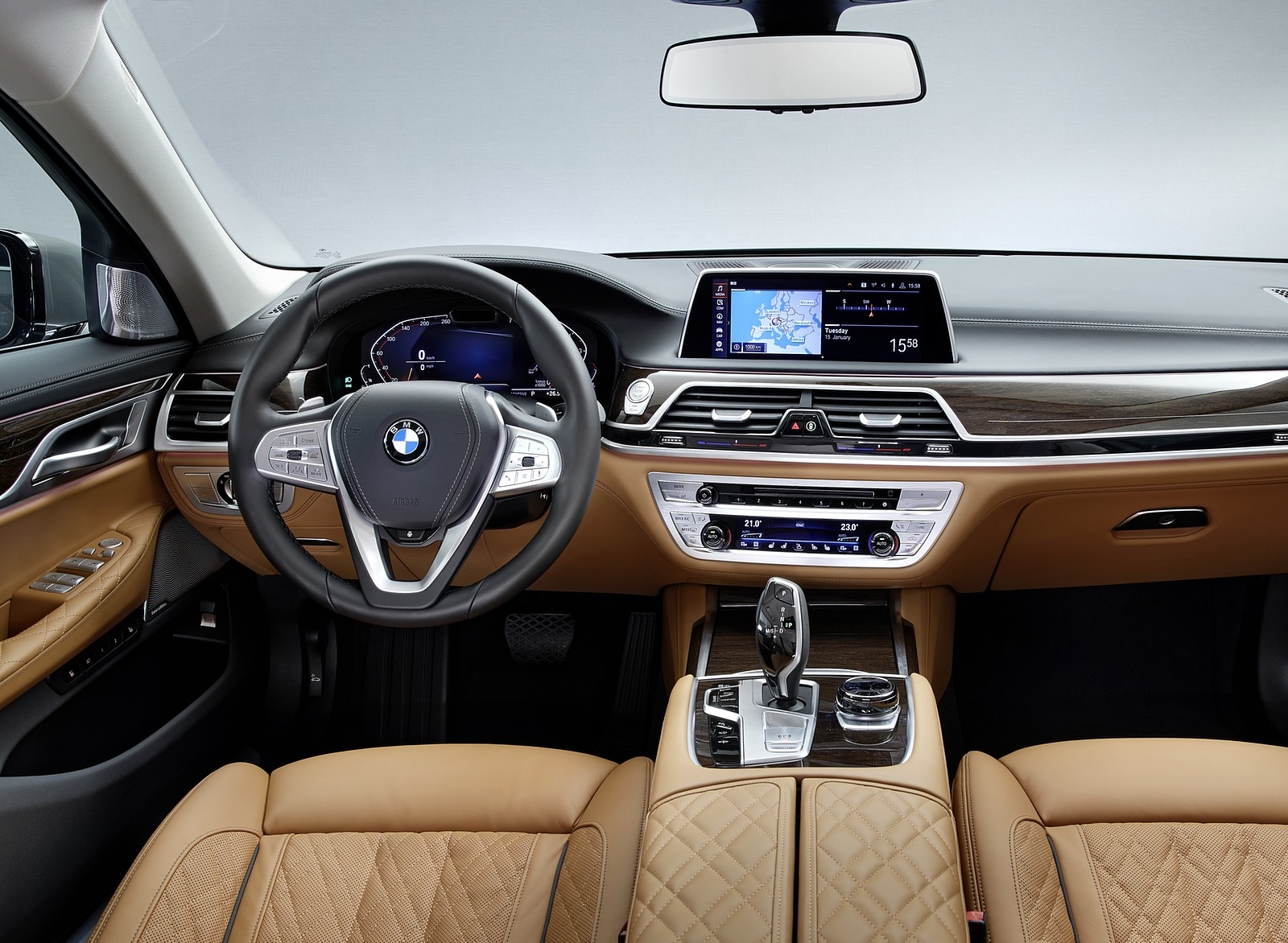 2020 BMW 7-Series 750Li Interior Cockpit Wallpapers #36 of 45