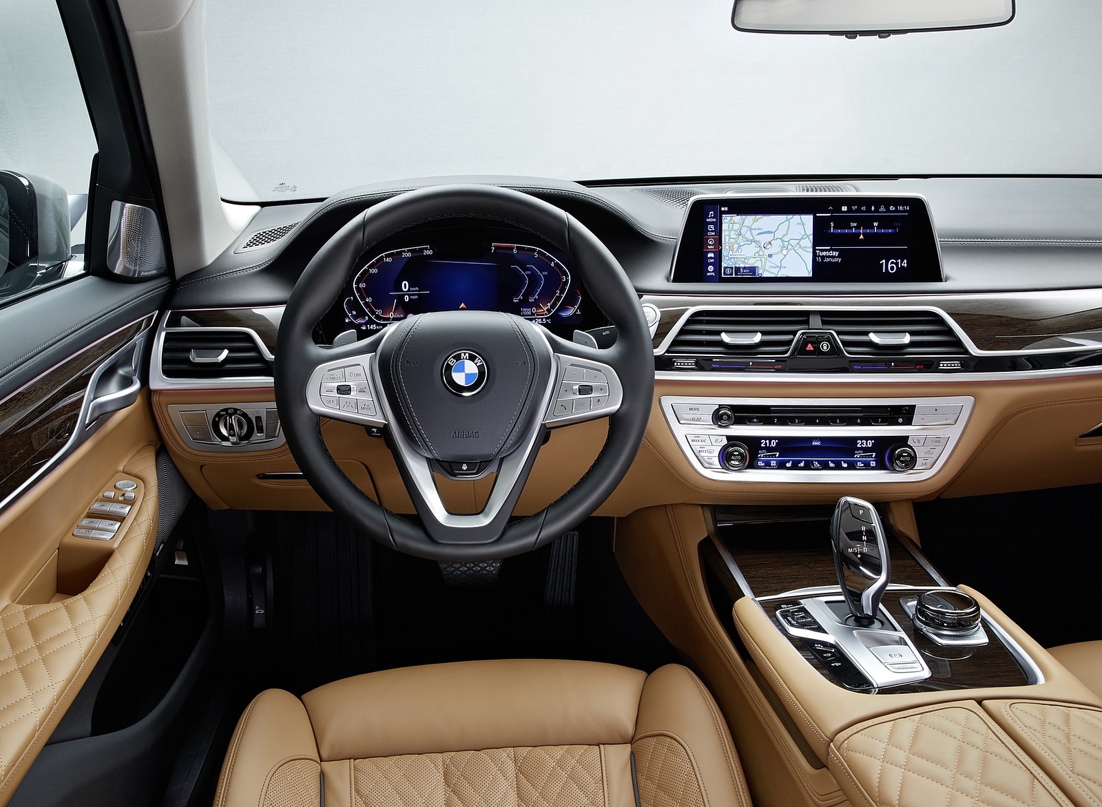 2020 BMW 7-Series 750Li Interior Cockpit Wallpapers #44 of 45