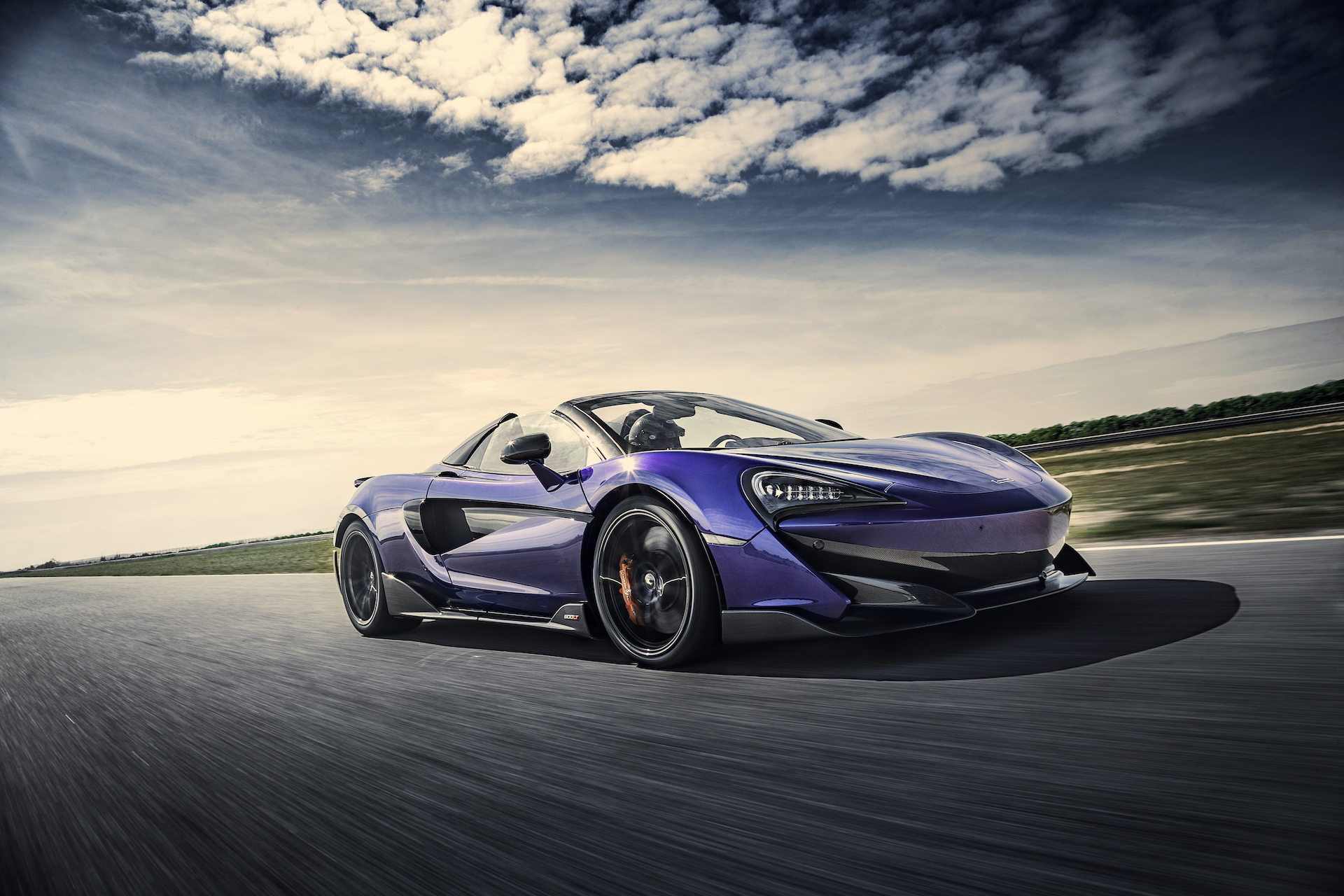 2020 McLaren 600LT Spider (Color: Lantana Purple) Front Three-Quarter Wallpapers (2)