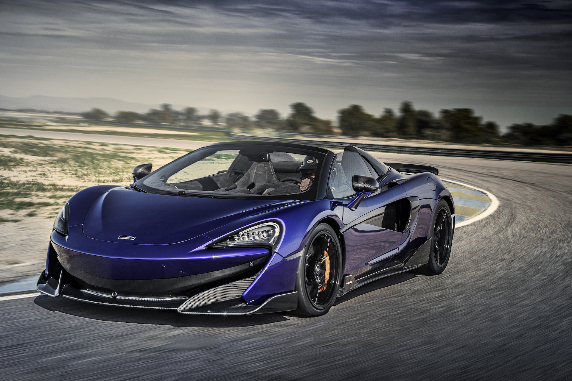 2020 McLaren 600LT Spider (Color: Lantana Purple) Front Three-Quarter Wallpapers #12 of 99