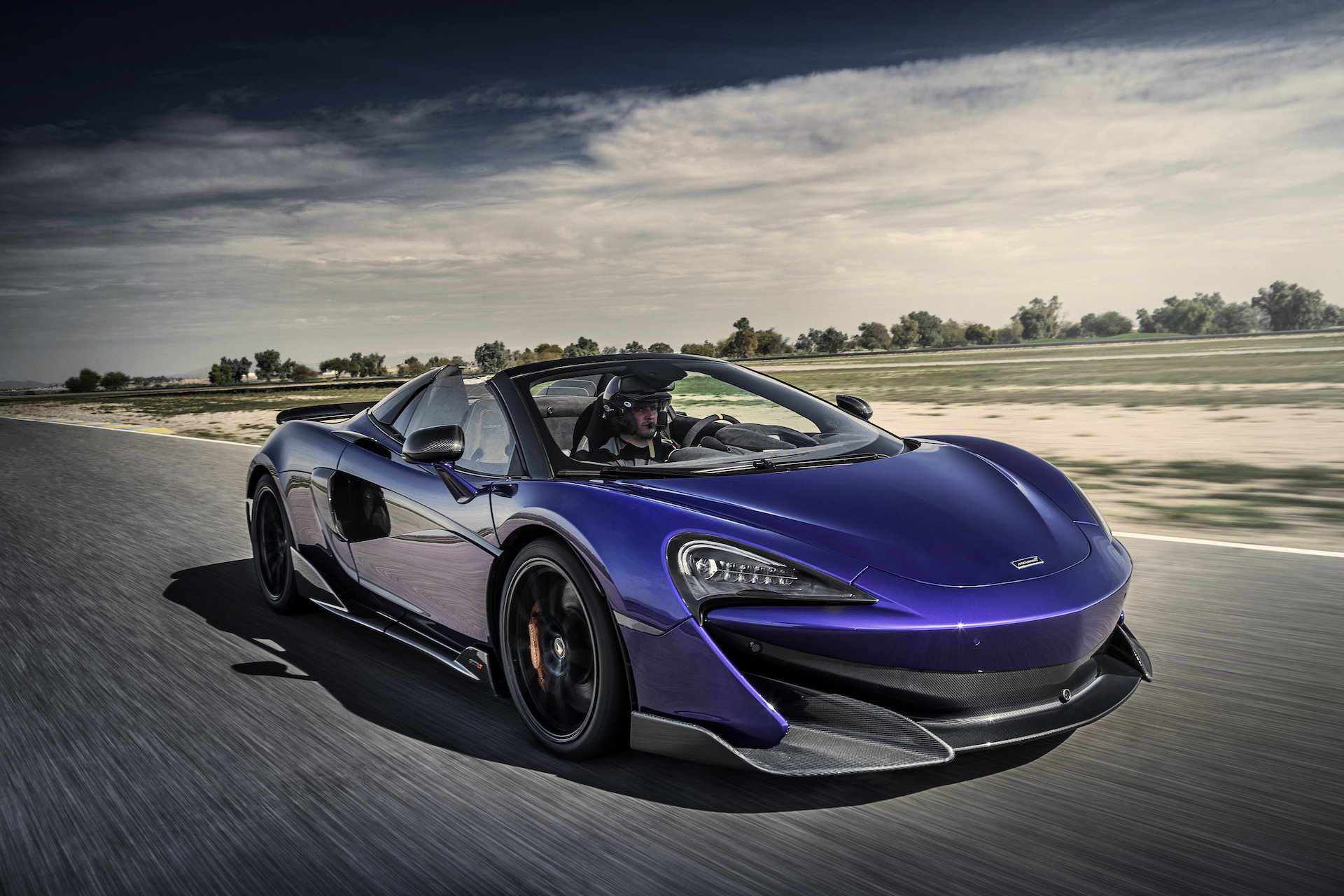 2020 McLaren 600LT Spider (Color: Lantana Purple) Front Three-Quarter Wallpapers #4 of 99