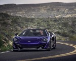 2020 McLaren 600LT Spider (Color: Lantana Purple) Front Wallpapers 150x120