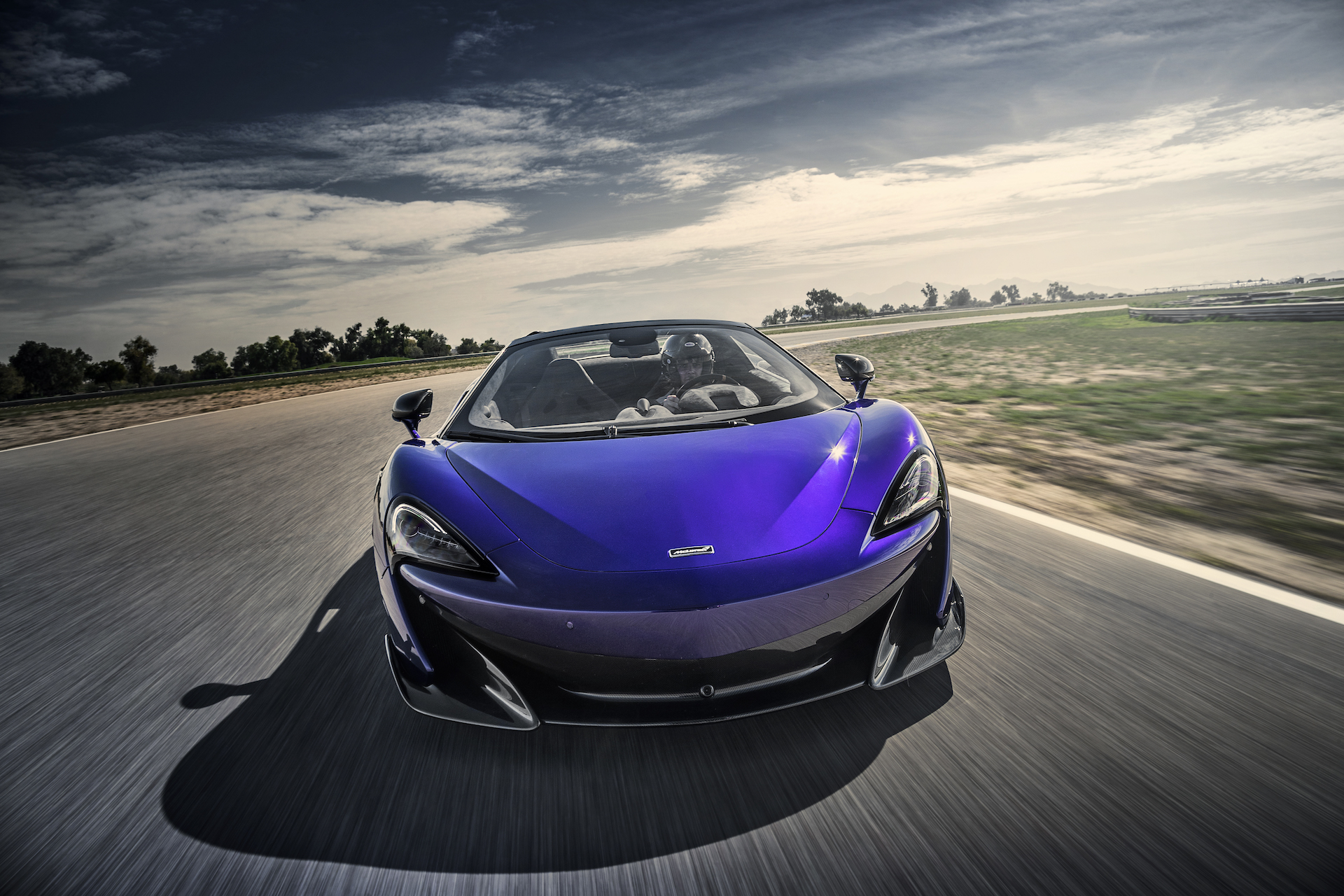 2020 McLaren 600LT Spider (Color: Lantana Purple) Front Wallpapers #6 of 99