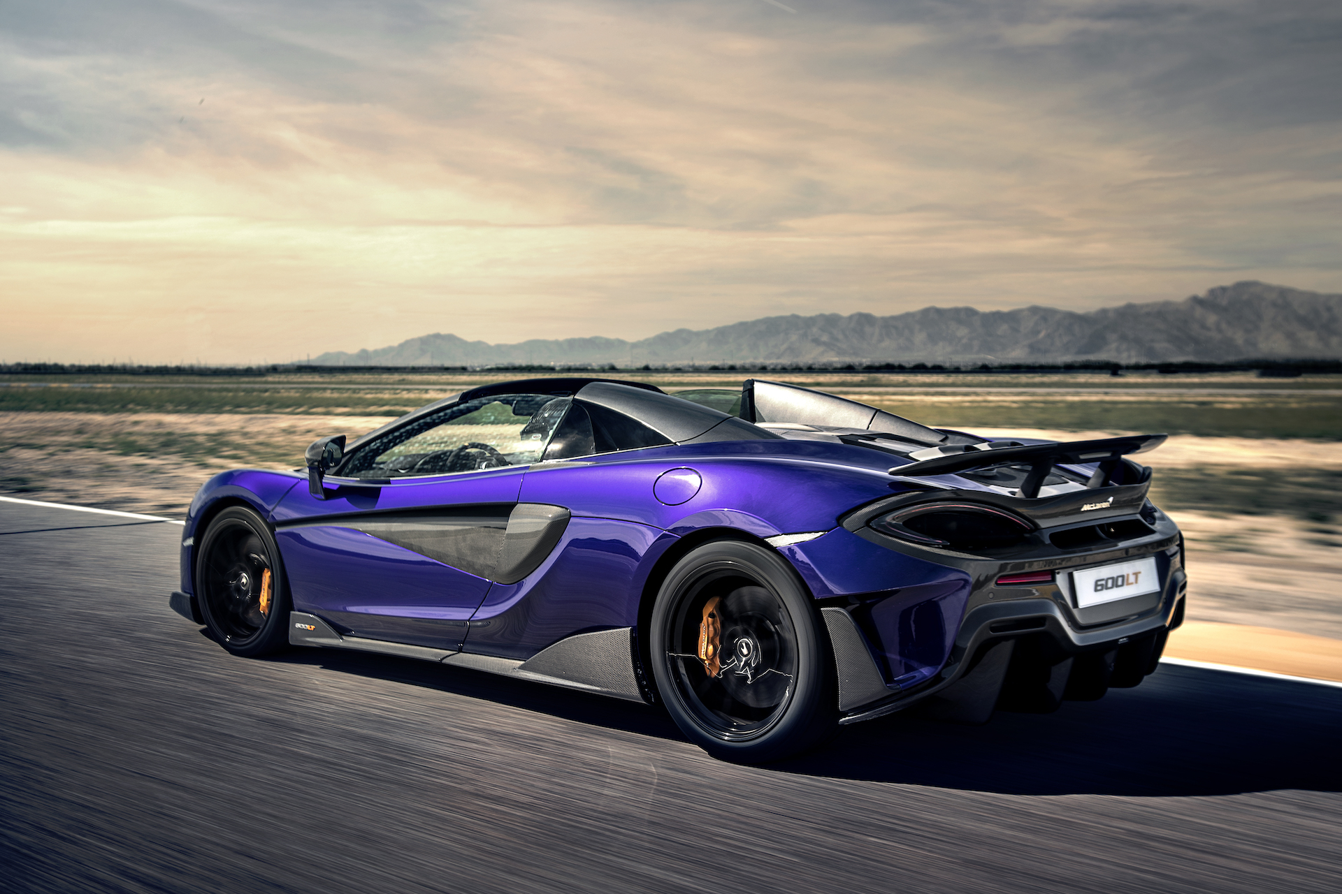 2020 McLaren 600LT Spider (Color: Lantana Purple) Rear Three-Quarter Wallpapers #8 of 99