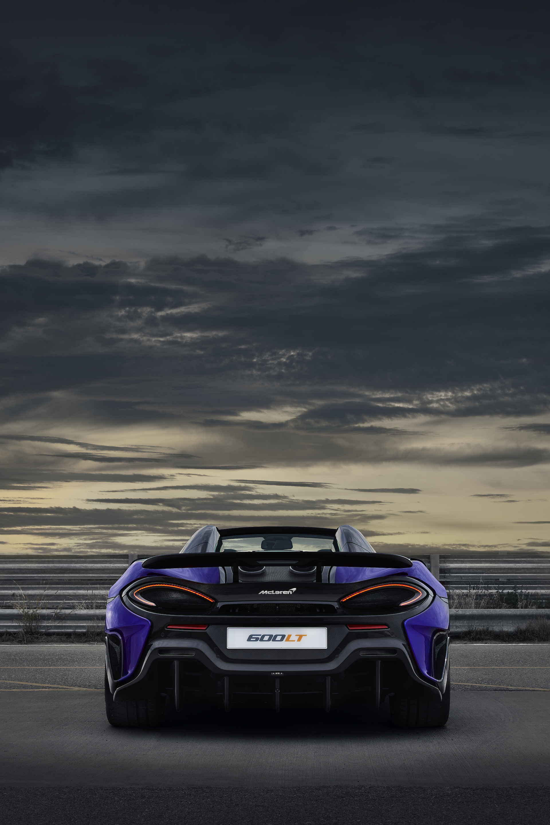 2020 McLaren 600LT Spider (Color: Lantana Purple) Rear Wallpapers #21 of 99