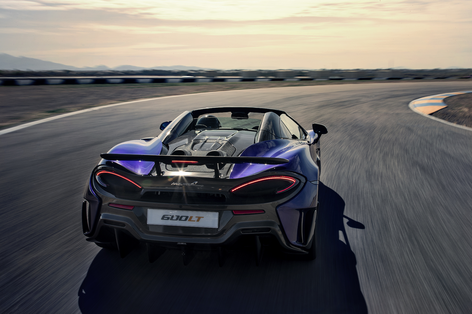 2020 McLaren 600LT Spider (Color: Lantana Purple) Rear Wallpapers (10)