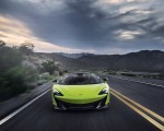 2020 McLaren 600LT Spider (Color: Lime Green) Front Wallpapers 150x120