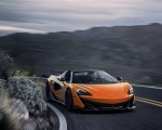 2020 McLaren 600LT Spider (Color: Myan Orange) Front Three-Quarter Wallpapers 150x120