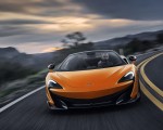 2020 McLaren 600LT Spider (Color: Myan Orange) Front Wallpapers 150x120