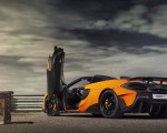 2020 McLaren 600LT Spider (Color: Myan Orange) Rear Three-Quarter Wallpapers 150x120