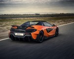 2020 McLaren 600LT Spider (Color: Myan Orange) Rear Three-Quarter Wallpapers 150x120