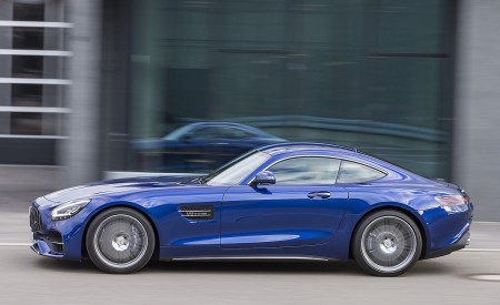 2020 Mercedes-AMG GT Coupe (Color: Brilliant Blue Metallic) Side Wallpapers 450x275 (74)