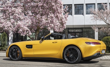2020 Mercedes-AMG GT S Roadster (Color: AMG Solarbeam) Side Wallpapers 450x275 (56)