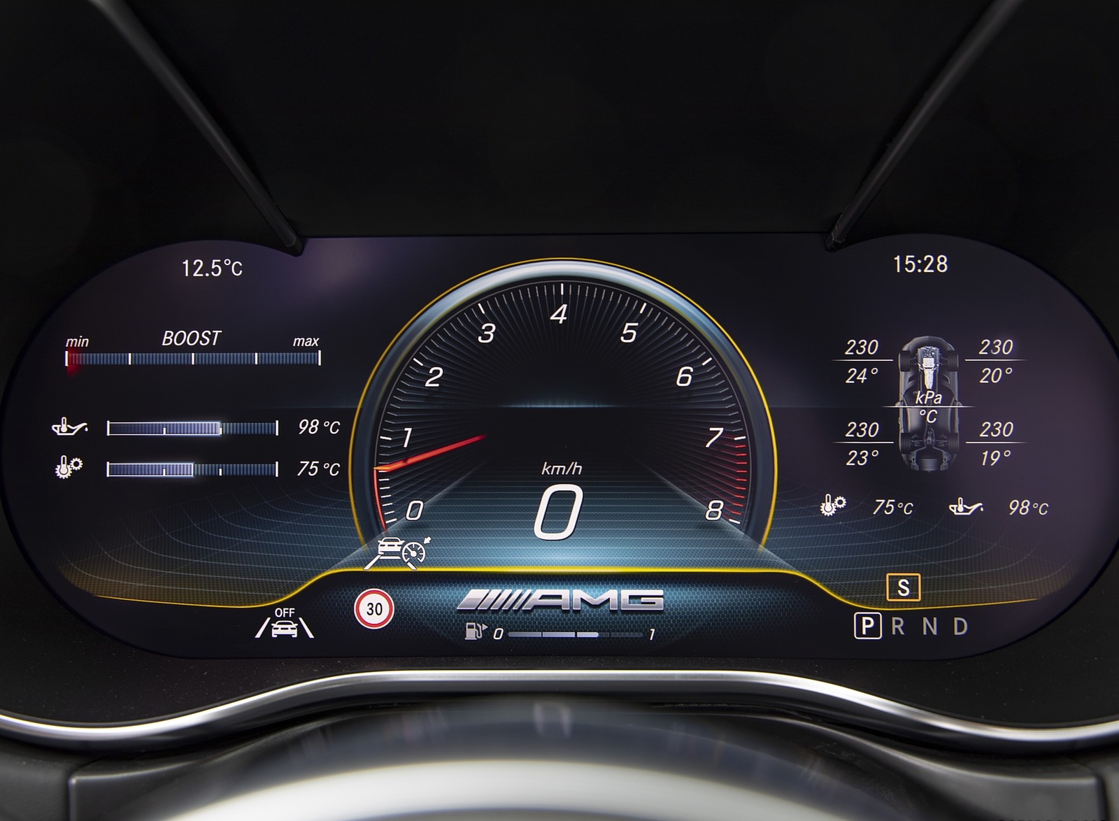 2020 Mercedes-AMG GT S Roadster Digital Instrument Cluster Wallpapers #58 of 136