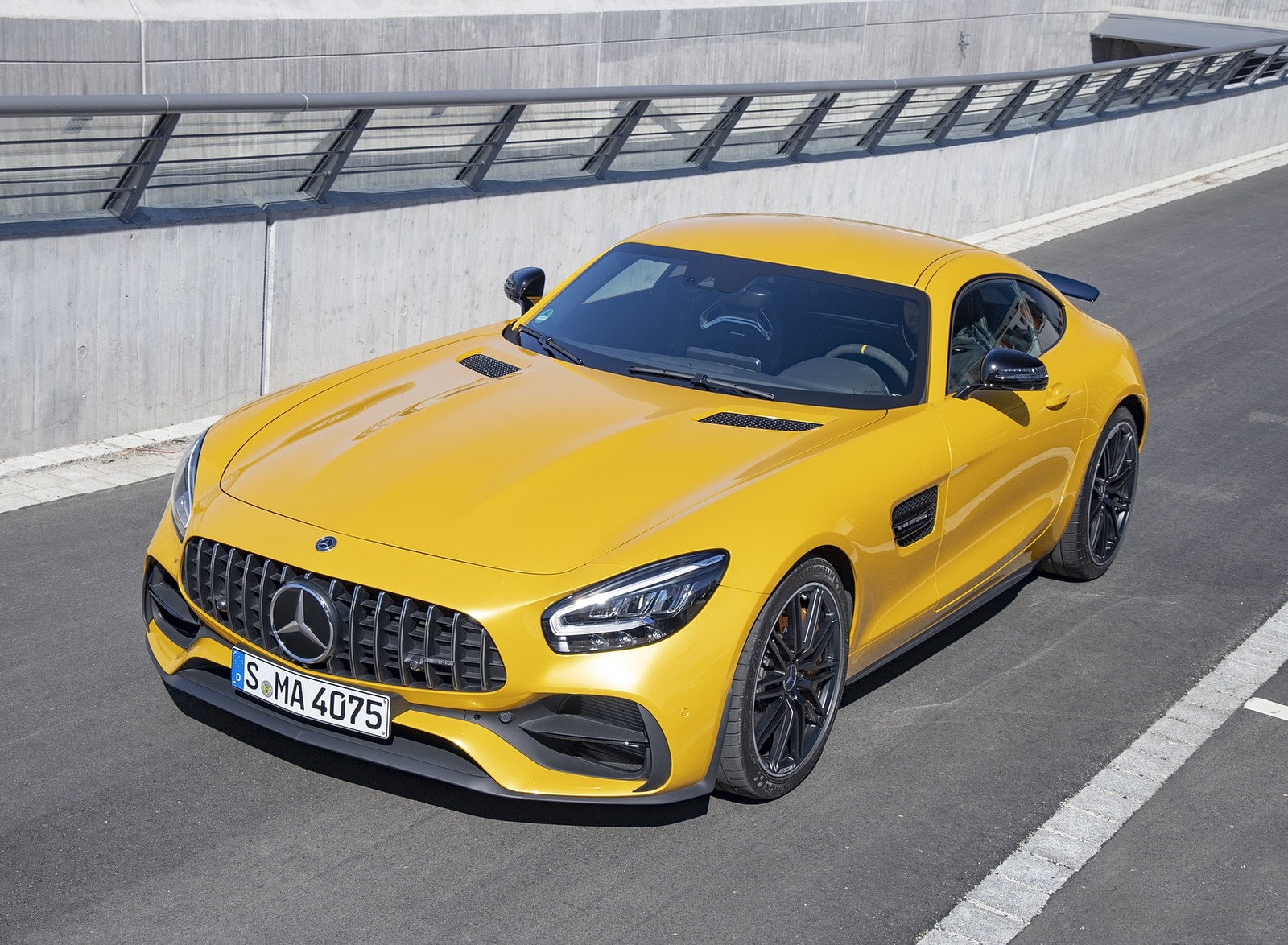 2020 Mercedes-AMG S Coupe (Color: AMG Solarbeam) Front Three-Quarter Wallpapers (1)