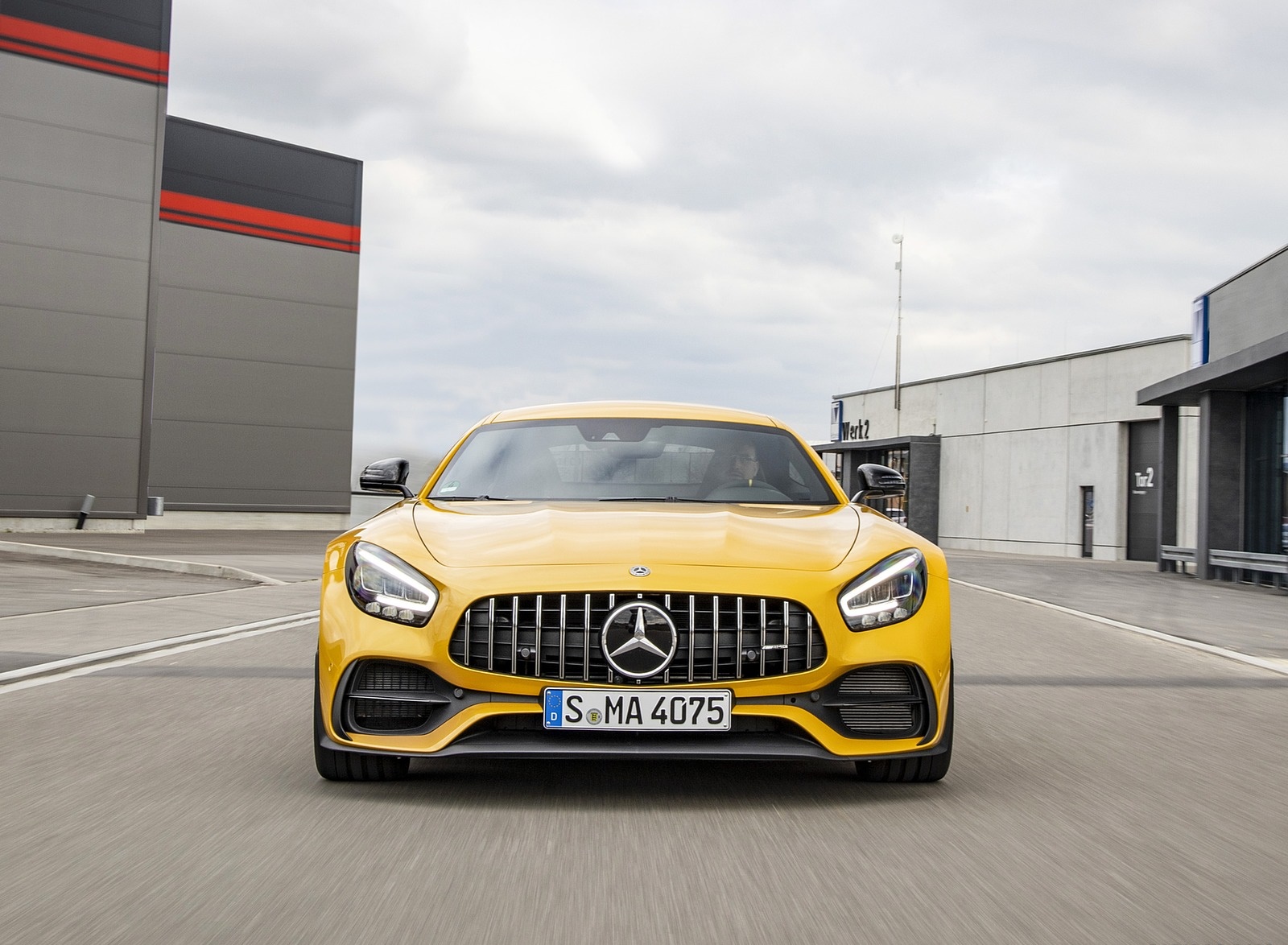 2020 Mercedes-AMG S Coupe (Color: AMG Solarbeam) Front Wallpapers (3)