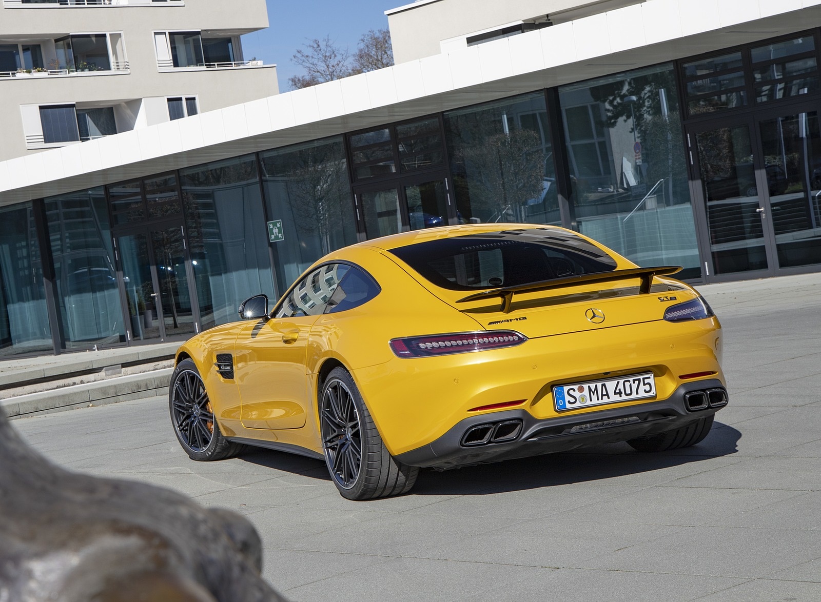 2020 Mercedes-AMG S Coupe (Color: AMG Solarbeam) Rear Three-Quarter Wallpapers #6 of 136