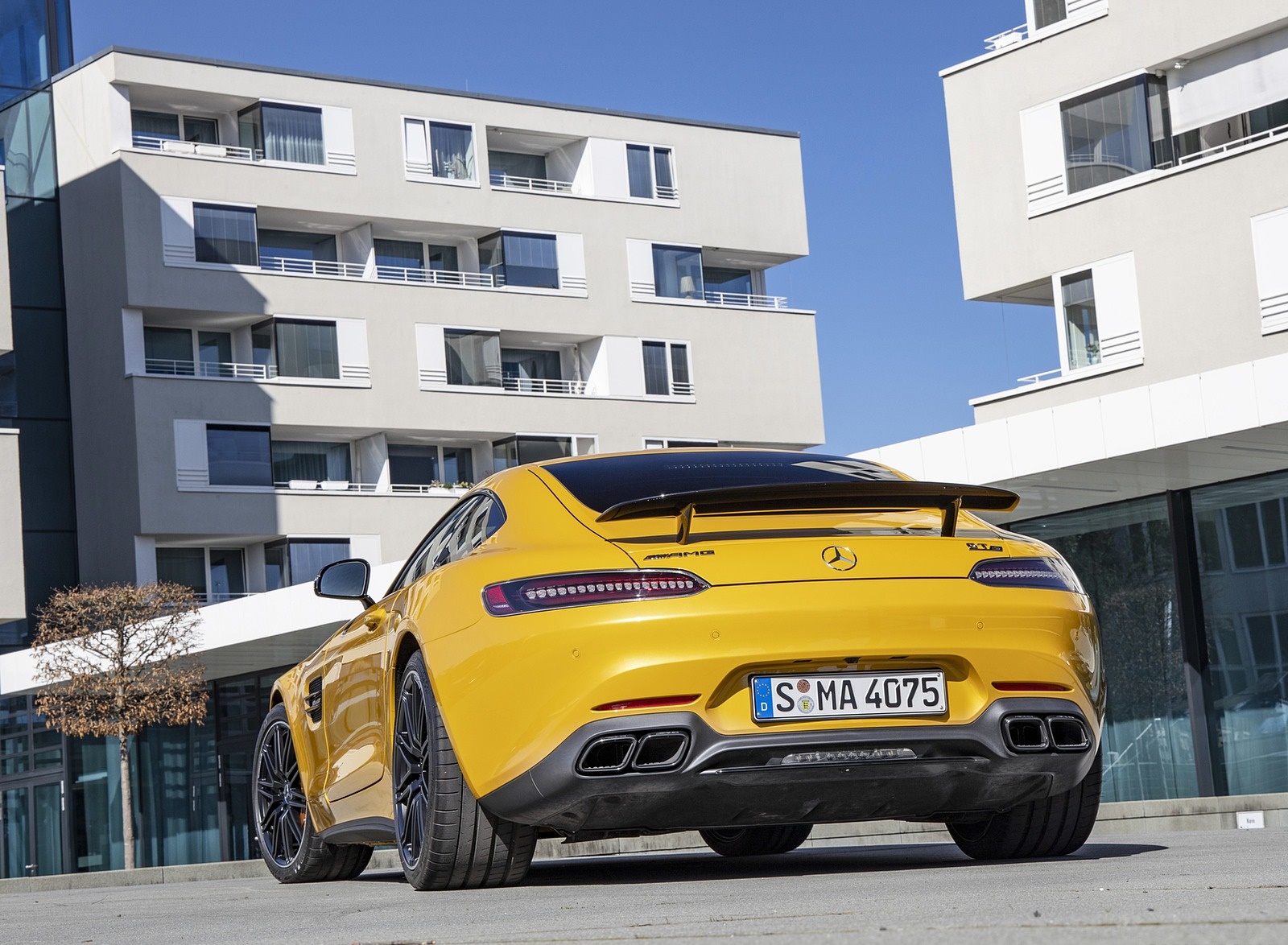 2020 Mercedes-AMG S Coupe (Color: AMG Solarbeam) Rear Wallpapers (7)