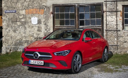 2020 Mercedes-Benz CLA 200 Coupe (Color: Jupiter Red) Front Three-Quarter Wallpapers 450x275 (23)
