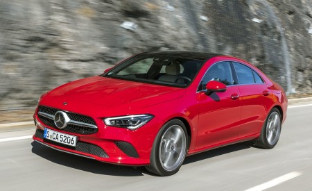 2020 Mercedes-Benz CLA 200 Coupe (Color: Jupiter Red) Front Three-Quarter Wallpapers 450x275 (16)