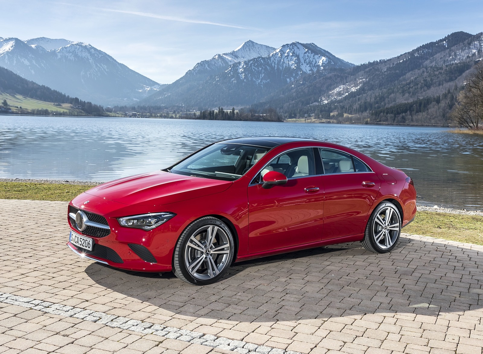 2020 Mercedes-Benz CLA 200 Coupe (Color: Jupiter Red) Front Three-Quarter Wallpapers #24 of 133