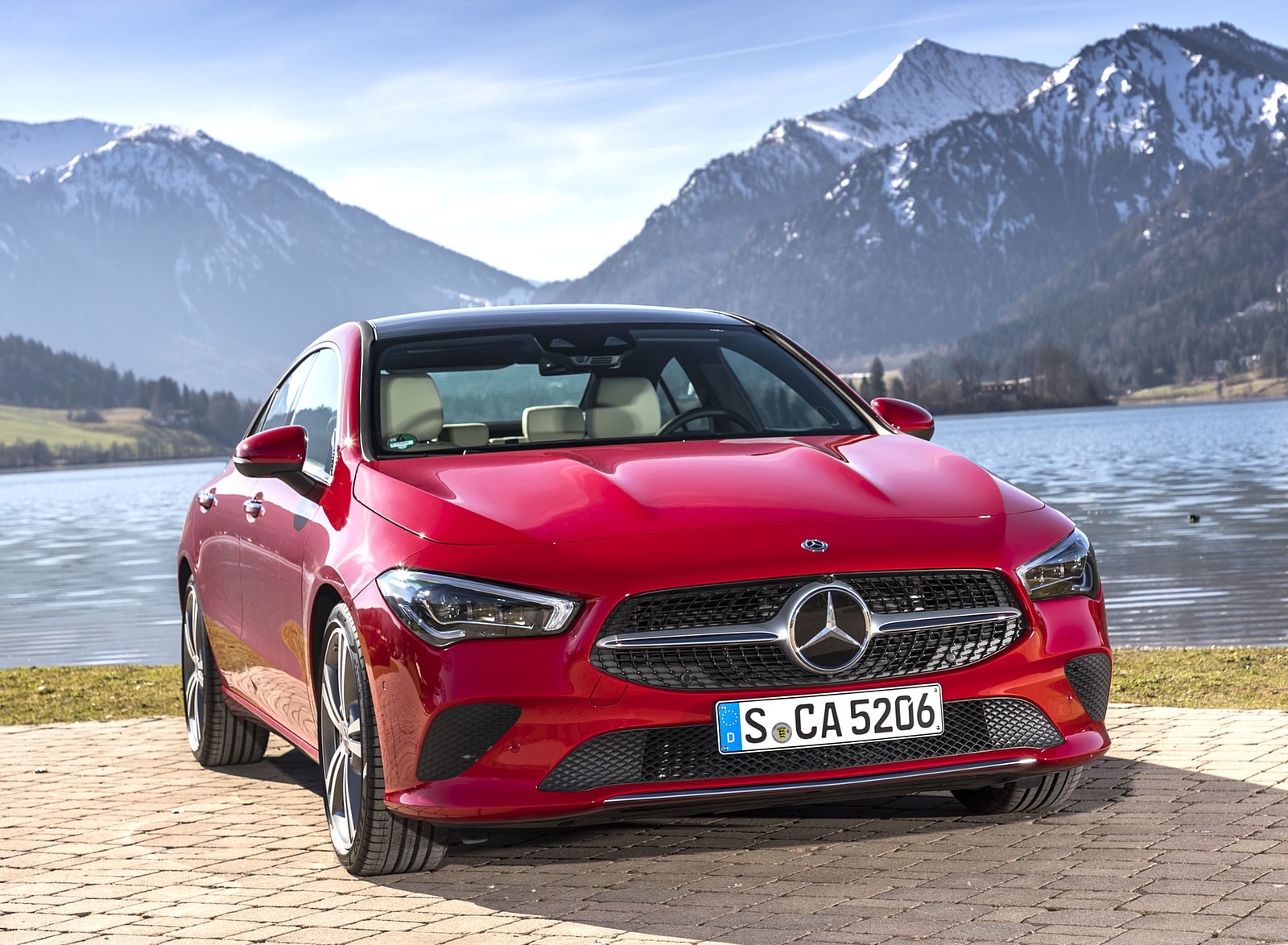 2020 Mercedes-Benz CLA 200 Coupe (Color: Jupiter Red) Front Wallpapers #27 of 133