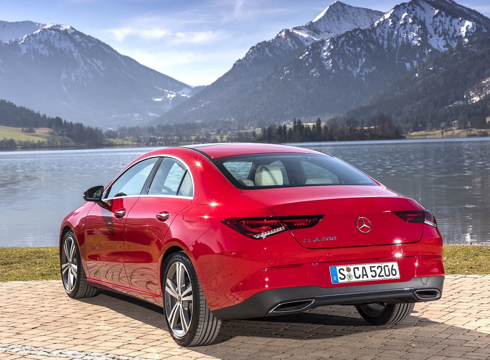 2020 Mercedes-Benz CLA 200 Coupe (Color: Jupiter Red) Rear Three-Quarter Wallpapers #29 of 133